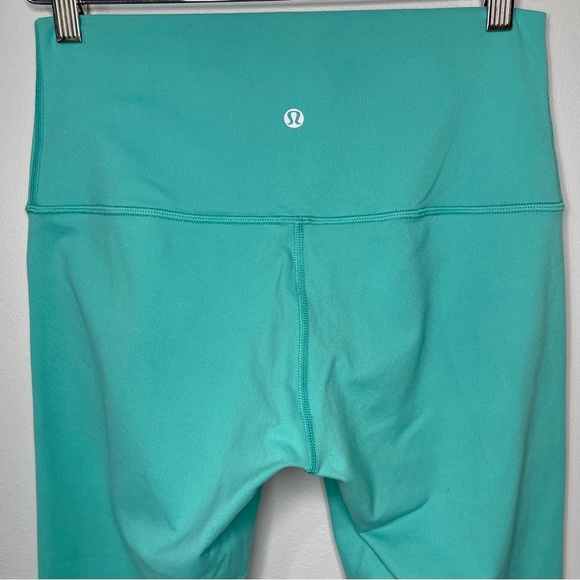 Lululemon Wunder Under High Rise Crops Bali Breeze Roll Down Crop Leggings 8 - Picture 8 of 14